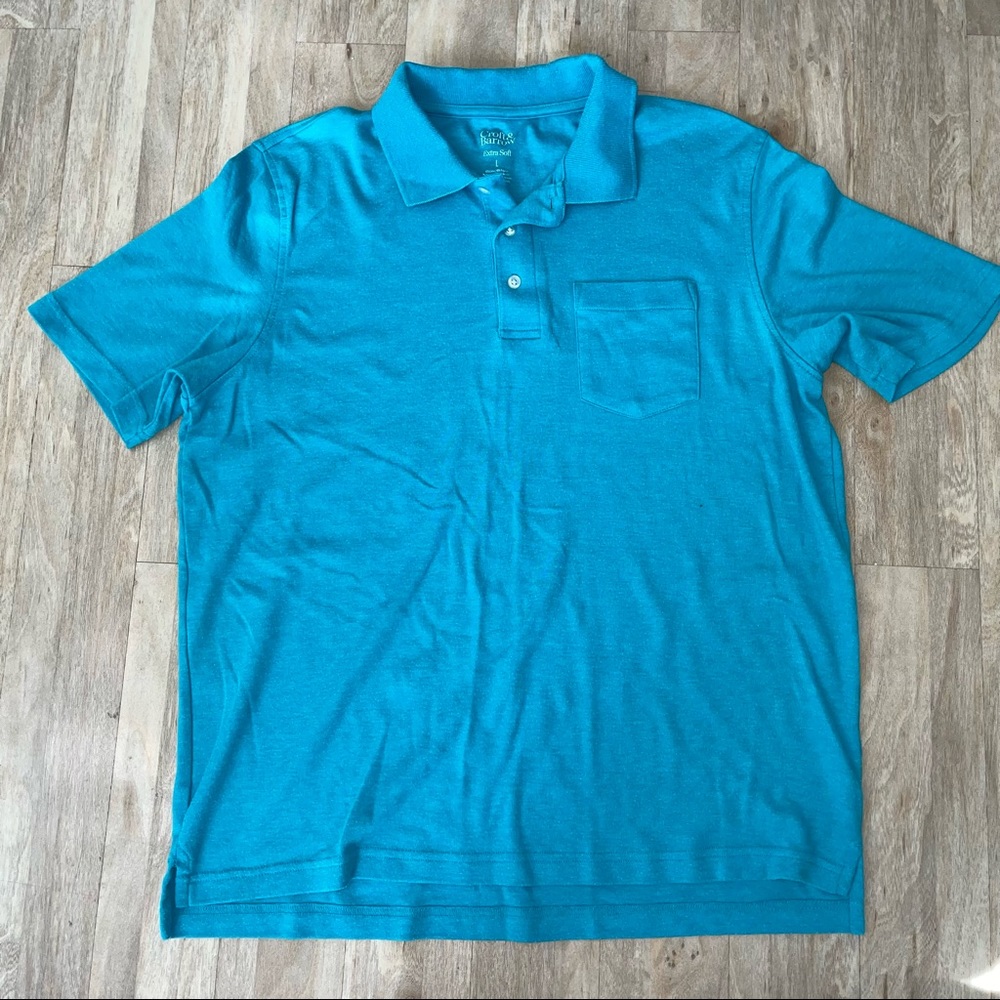 Turquoise blue polo